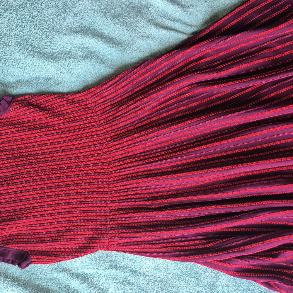 Kate Spade Red and Purple Knit Dress